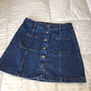 Blue jean skirt